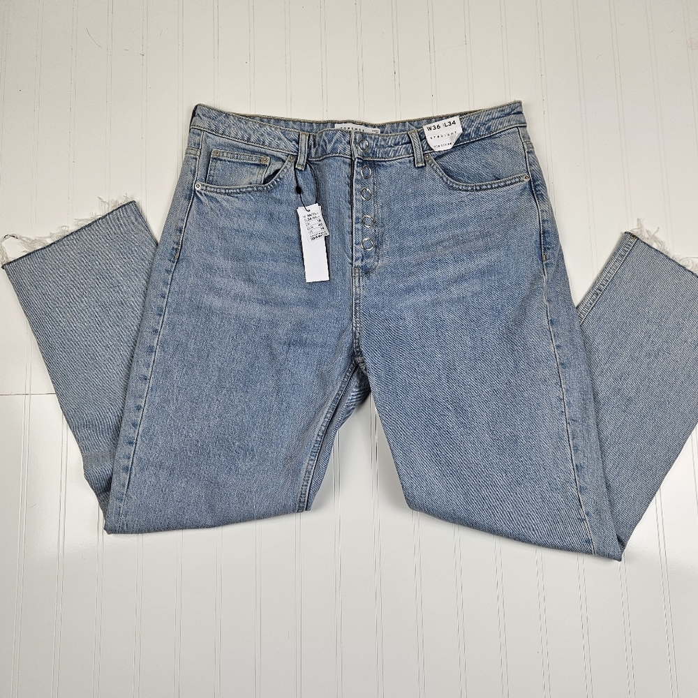 NWT Topshop straight leg high waist jeans